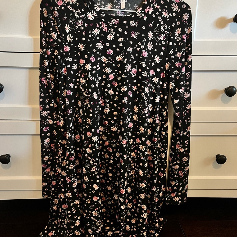 BCBGeneration Black Floral Dress